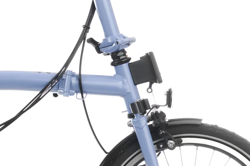 Brompton C Line Explore Folding Bike 2023 in Cloud Blue-4